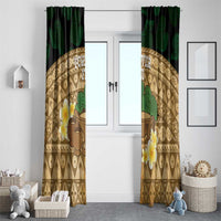 Bula Fiji Kava Bowl Window Curtain Fijian Tapa Cloth Vintage Vibe LT14 - Polynesian Pride