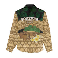 Bula Fiji Kava Bowl Women Casual Shirt Fijian Tapa Cloth Vintage Vibe LT14 - Polynesian Pride