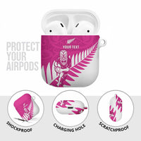 New Zealand Silver Fern Rugby Custom AirPods Case Go All Black Maori Pink Version LT14 - Polynesian Pride