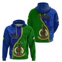 Custom Vanuatu Malampa Province Hoodie Turtle Sand Drawing Unique Tapa Pattern LT14 - Polynesian Pride