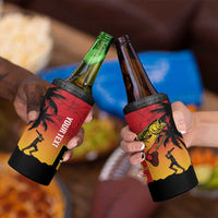 Custom Papua New Guinea Cricket 4 in 1 Can Cooler Tumbler PNG Barramundis LT14 - Polynesian Pride