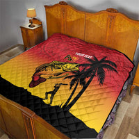 Custom Papua New Guinea Cricket Quilt PNG Barramundis - Polynesian Pride