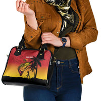 Custom Papua New Guinea Cricket Shoulder Handbag PNG Barramundis - Polynesian Pride