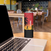 Custom Papua New Guinea Cricket Skinny Tumbler PNG Barramundis LT14 - Polynesian Pride