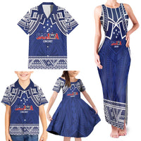 Custom Samoa Cricket Family Matching Tank Maxi Dress and Hawaiian Shirt Go Champions Samoan LT14 - Polynesian Pride