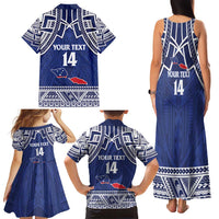 Custom Samoa Cricket Family Matching Tank Maxi Dress and Hawaiian Shirt Go Champions Samoan LT14 - Polynesian Pride
