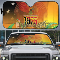 Papua New Guinea Independence Day Auto Sun Shade One People One Nation One Country LT14 Multicolor - Polynesian Pride