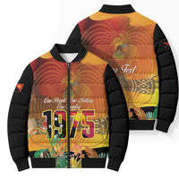 Personalised Papua New Guinea Independence Day Bomber Puffer Jacket One People One Nation One Country LT14 - Polynesian Pride