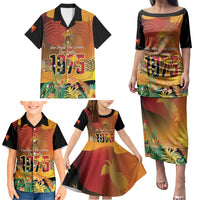 Personalised Papua New Guinea Independence Day Family Matching Puletasi and Hawaiian Shirt One People One Nation One Country LT14 - Polynesian Pride