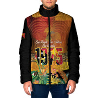 Personalised Papua New Guinea Independence Day Padded Jacket One People One Nation One Country LT14 Men Multicolor - Polynesian Pride