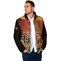 Personalised Papua New Guinea Independence Day Padded Jacket One People One Nation One Country LT14 - Polynesian Pride