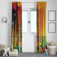Papua New Guinea Independence Day Window Curtain One People One Nation One Country LT14 - Polynesian Pride
