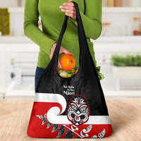 Te Reo Maori New Zealand Grocery Bag Kia Kaha Maori Fern With Tino Rangatiratanga LT14 - Polynesian Pride