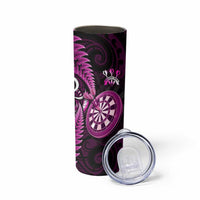 New Zealand Darts Skinny Tumbler Happiness Is A Tight Threesome Maori Pink LT14 - Polynesian Pride