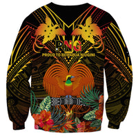 Papua New Guinea Western Province Sweatshirt Papua Niugini Coat Of Arms With Flag Style LT14 - Polynesian Pride