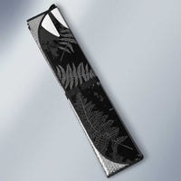 Custom New Zealand Silver Fern Football Auto Sun Shade Go Aotearoa Grunge Black LT14 - Polynesian Pride