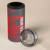 Custom New Caledonia Football 4 in 1 Can Cooler Tumbler Allez Les Cagous Grey Version LT14 - Polynesian Pride