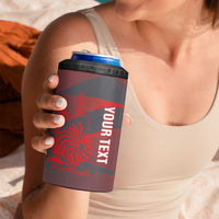 Custom New Caledonia Football 4 in 1 Can Cooler Tumbler Allez Les Cagous Grey Version LT14 - Polynesian Pride