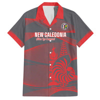Custom New Caledonia Football Family Matching Tank Maxi Dress and Hawaiian Shirt Allez Les Cagous Grey Version LT14 Dad's Shirt - Short Sleeve Grey - Polynesian Pride