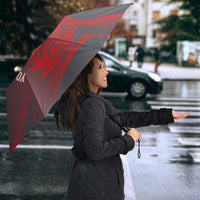 Custom New Caledonia Football Umbrella Allez Les Cagous Grey Version - Polynesian Pride