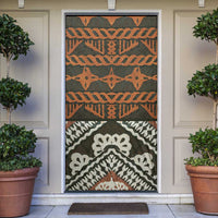 Bula Fiji Tapa Door Cover Fijian Masi Vintage Vibes LT14 Brown - Polynesian Pride