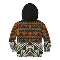 Bula Fiji Tapa Kid Hoodie Fijian Masi Vintage Vibes LT14 - Polynesian Pride