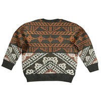 Bula Fiji Tapa Kid Ugly Christmas Sweater Fijian Masi Vintage Vibes LT14 - Polynesian Pride