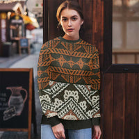 Bula Fiji Tapa Ugly Christmas Sweater Fijian Masi Vintage Vibes LT14 - Polynesian Pride