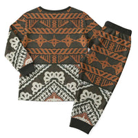 Bula Fiji Tapa Christmas Pajama Set Fijian Masi Vintage Vibes LT14 - Polynesian Pride