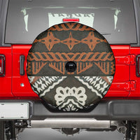 Bula Fiji Tapa Spare Tire Cover Fijian Masi Vintage Vibes LT14 - Polynesian Pride