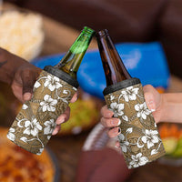 Kuvui Bula Fiji 4 in 1 Can Cooler Tumbler Fijian Tapa Seamless Hibiscus LT14 - Polynesian Pride