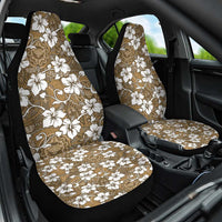 Kuvui Bula Fiji Car Seat Cover Fijian Tapa Seamless Hibiscus LT14 One Size Brown - Polynesian Pride