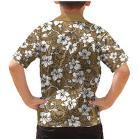 Kuvui Bula Fiji Family Matching Mermaid Dress and Hawaiian Shirt Fijian Tapa Seamless Hibiscus LT14 - Polynesian Pride