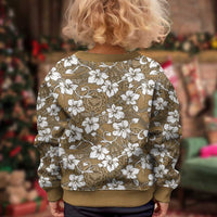 Kuvui Bula Fiji Kid Ugly Christmas Sweater Fijian Tapa Seamless Hibiscus LT14 - Polynesian Pride