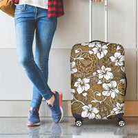 Kuvui Bula Fiji Luggage Cover Fijian Tapa Seamless Hibiscus LT14 - Polynesian Pride