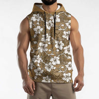 Kuvui Bula Fiji Sleeveless Hoodie Fijian Tapa Seamless Hibiscus LT14 - Polynesian Pride
