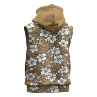 Kuvui Bula Fiji Sleeveless Zip Hoodie Fijian Tapa Seamless Hibiscus LT14 - Polynesian Pride
