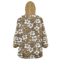 Kuvui Bula Fiji Wearable Blanket Hoodie Fijian Tapa Seamless Hibiscus LT14 - Polynesian Pride