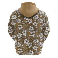 Kuvui Bula Fiji Zip Hoodie Fijian Tapa Seamless Hibiscus LT14 - Polynesian Pride