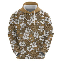 Kuvui Bula Fiji Zip Hoodie Fijian Tapa Seamless Hibiscus LT14 - Polynesian Pride
