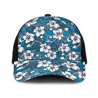 Karakarawa Bula Fiji Baseball Net Cap Fijian Tapa Seamless Hibiscus - Polynesian Pride