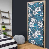 Karakarawa Bula Fiji Door Cover Fijian Tapa Seamless Hibiscus LT14 - Polynesian Pride
