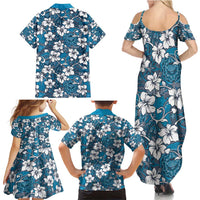 Karakarawa Bula Fiji Family Matching Summer Maxi Dress and Hawaiian Shirt Fijian Tapa Seamless Hibiscus LT14 - Polynesian Pride