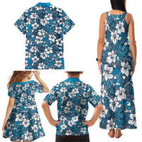 Karakarawa Bula Fiji Family Matching Tank Maxi Dress and Hawaiian Shirt Fijian Tapa Seamless Hibiscus LT14 - Polynesian Pride