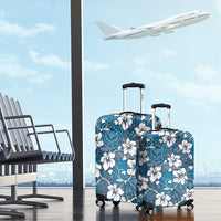 Karakarawa Bula Fiji Luggage Cover Fijian Tapa Seamless Hibiscus LT14 - Polynesian Pride