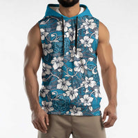 Karakarawa Bula Fiji Sleeveless Hoodie Fijian Tapa Seamless Hibiscus LT14 - Polynesian Pride