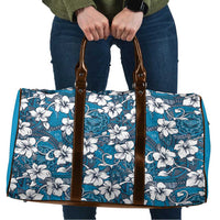 Karakarawa Bula Fiji Travel Bag Fijian Tapa Seamless Hibiscus LT14 Blue - Polynesian Pride