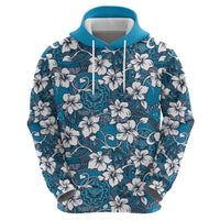 Karakarawa Bula Fiji Zip Hoodie Fijian Tapa Seamless Hibiscus LT14 - Polynesian Pride
