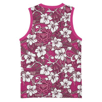 Piqi Bula Fiji Basketball Jersey Fijian Tapa Seamless Hibiscus LT14 - Polynesian Pride