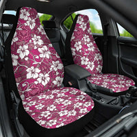 Piqi Bula Fiji Car Seat Cover Fijian Tapa Seamless Hibiscus LT14 One Size Pink - Polynesian Pride